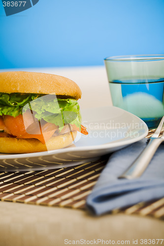 Image of Breakfast salmon bagel