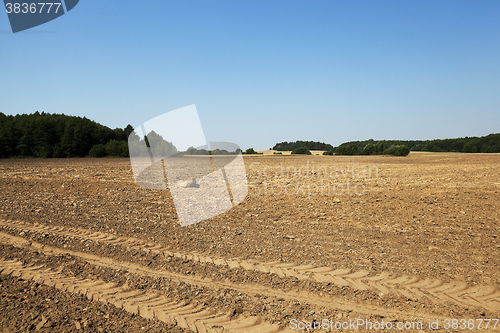 Image of plowed land, summer  