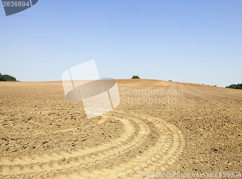 Image of plowed land, summer  