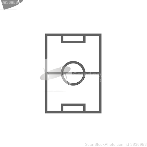 Image of Stadium layout line icon.