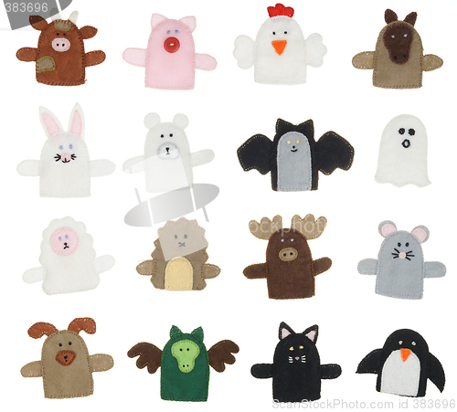 Image of Isolated finger puppets