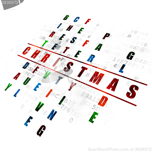 Image of Entertainment, concept: Christmas in Crossword Puzzle