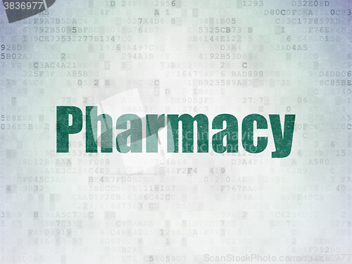 Image of Healthcare concept: Pharmacy on Digital Paper background