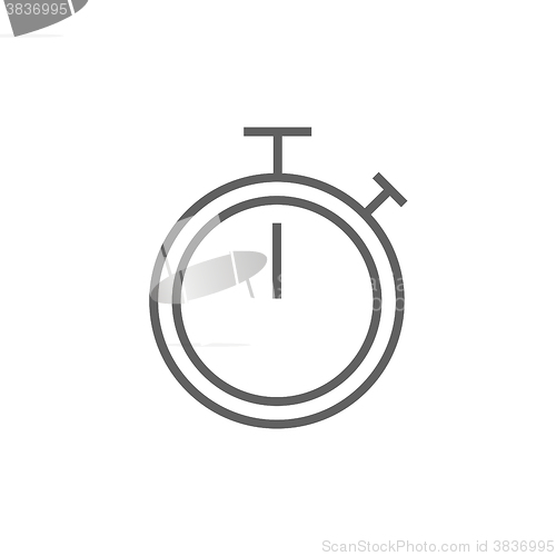 Image of Stopwatch line icon.