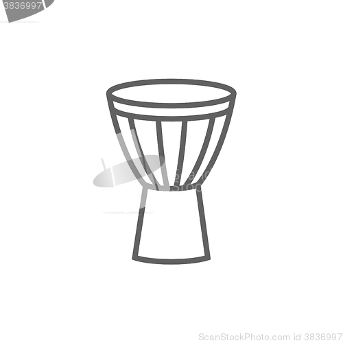 Image of Timpani line icon.