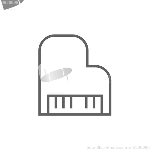 Image of Piano line icon.