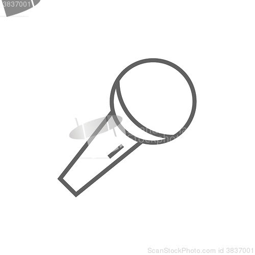 Image of Microphone line icon.