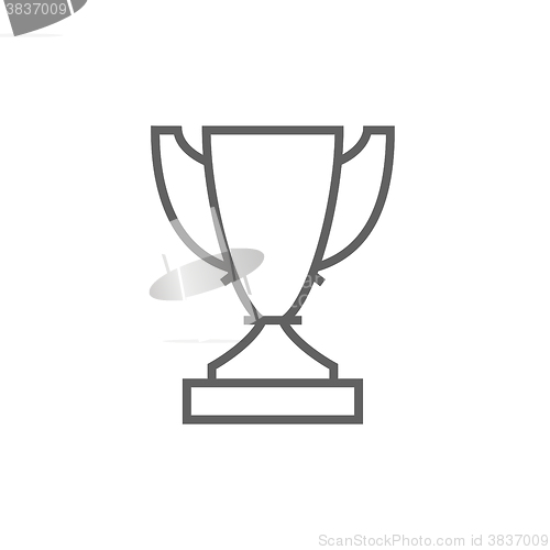 Image of Trophy line icon.