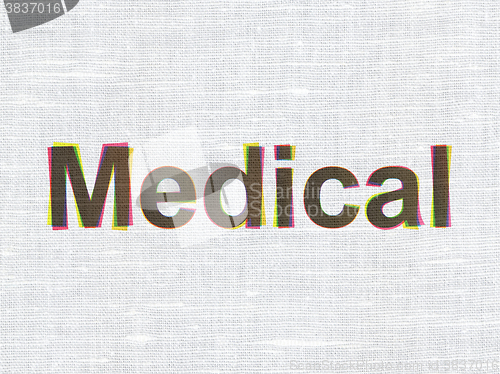 Image of Healthcare concept: Medical on fabric texture background