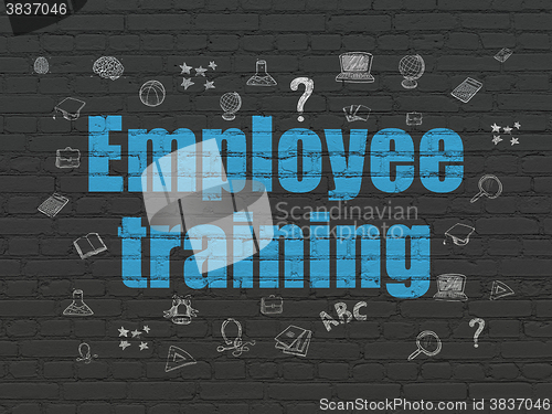 Image of Learning concept: Employee Training on wall background