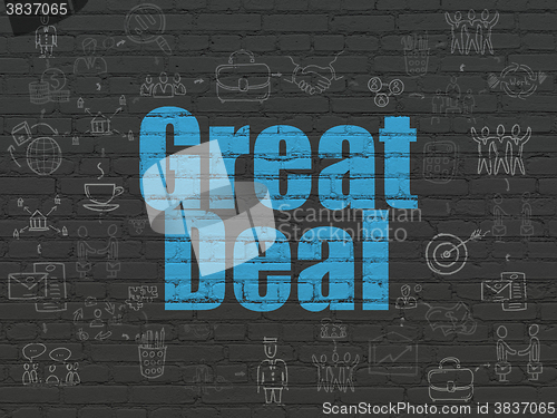 Image of Business concept: Great Deal on wall background
