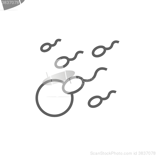 Image of Fertilization line icon.