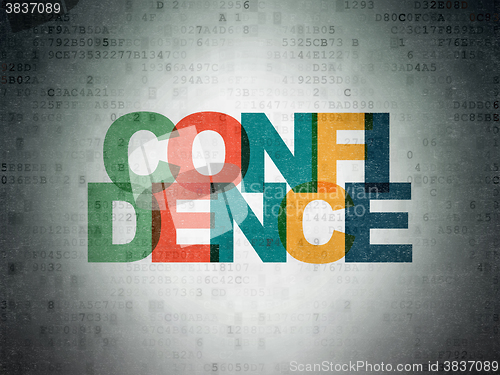 Image of Business concept: Confidence on Digital Paper background