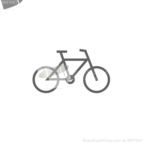 Image of Bicycle line icon.