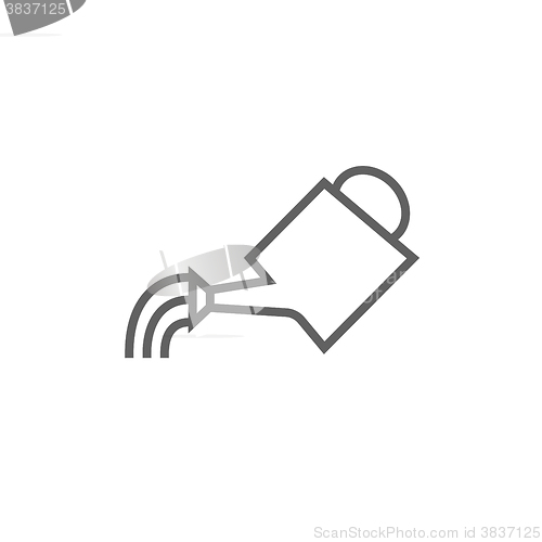 Image of Watering can line icon.