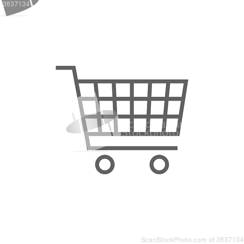 Image of Shopping cart line icon.