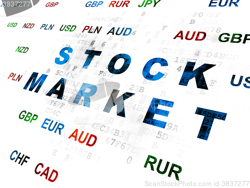 Image of Finance concept: Stock Market on Digital background