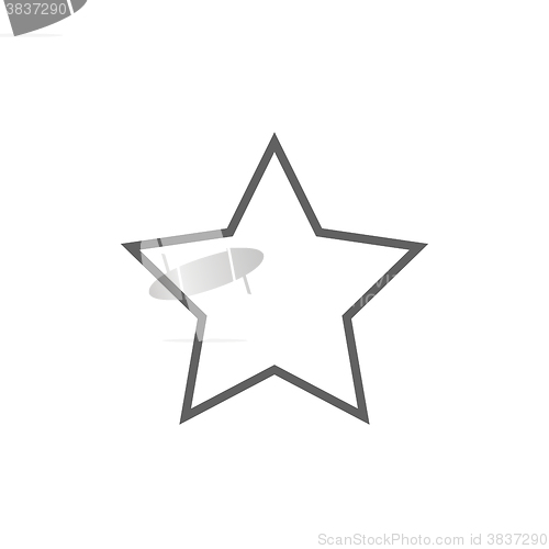 Image of Rating star line icon.