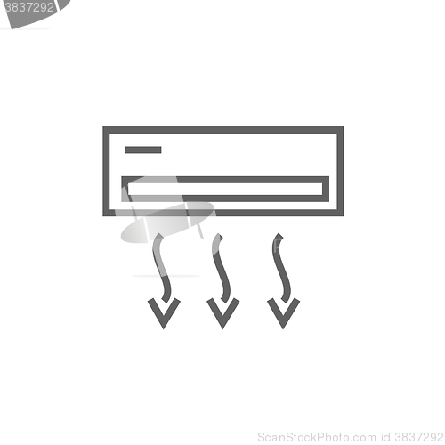 Image of Air conditioner line icon.