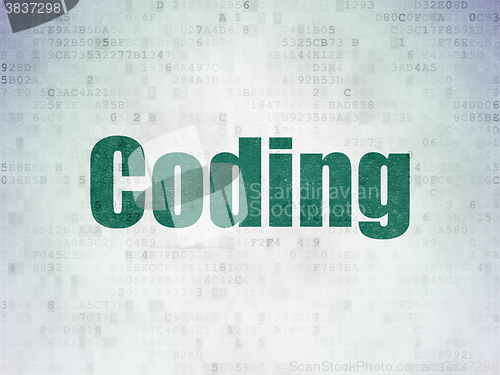 Image of Programming concept: Coding on Digital Paper background