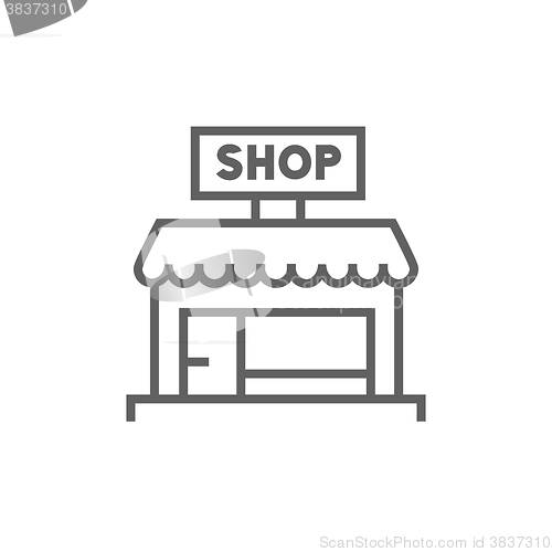 Image of Shop line icon.