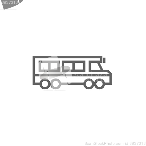 Image of School bus line icon.