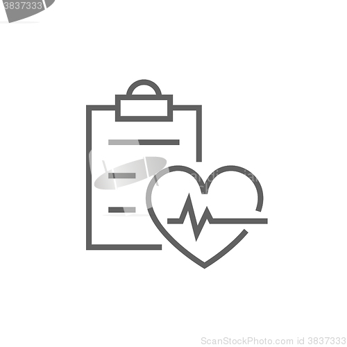 Image of Heartbeat record line icon.