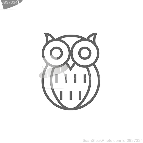 Image of Owl line icon.