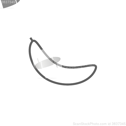 Image of Banana line icon.