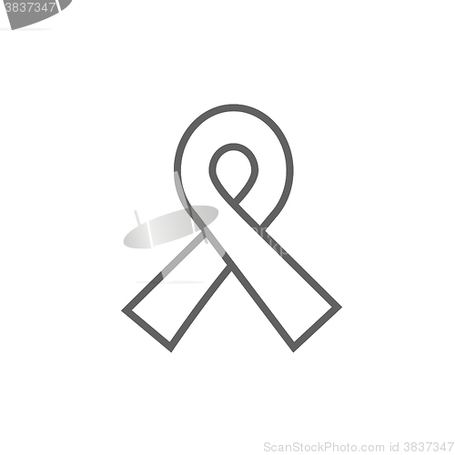 Image of Ribbon line icon.