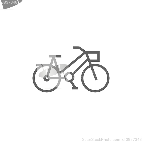 Image of Bicycle line icon.