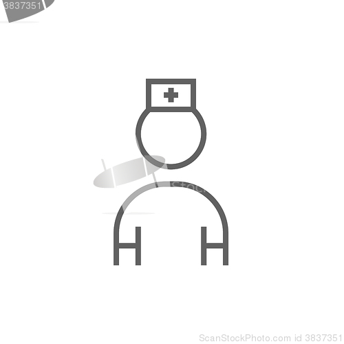 Image of Nurse line icon.