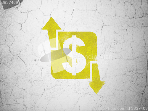 Image of Business concept: Finance on wall background