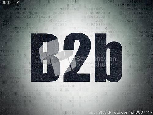 Image of Business concept: B2b on Digital Paper background