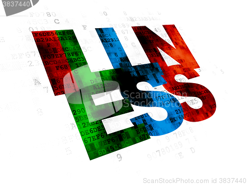 Image of Medicine concept: Illness on Digital background