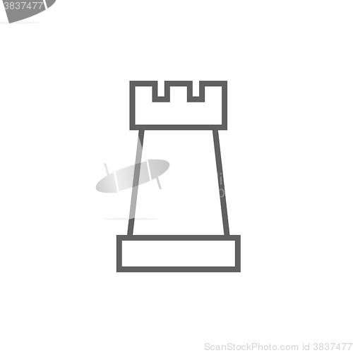 Image of Chess line icon.