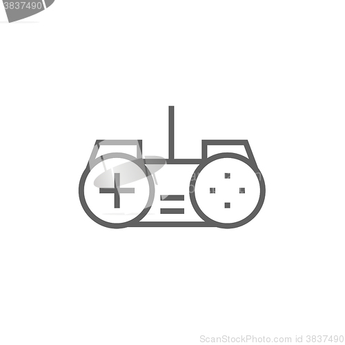 Image of Joystick line icon.