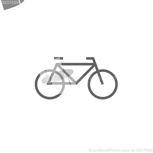 Image of Bicycle line icon.