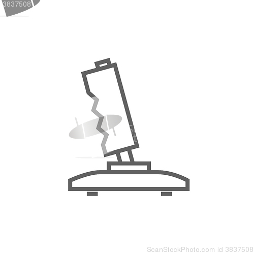 Image of Joystick line icon.