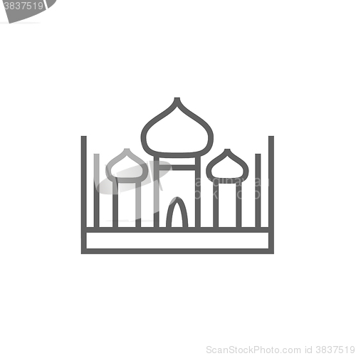 Image of Mosque line icon.