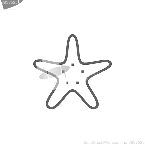 Image of Starfish line icon.