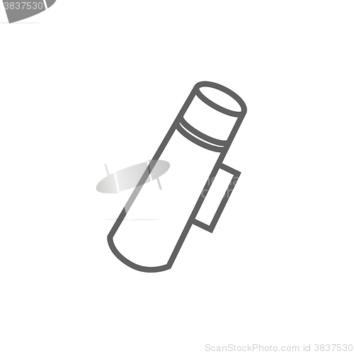 Image of Thermos line icon.