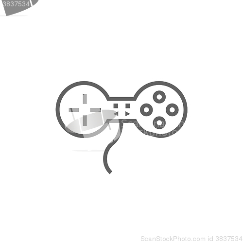 Image of Joystick line icon.