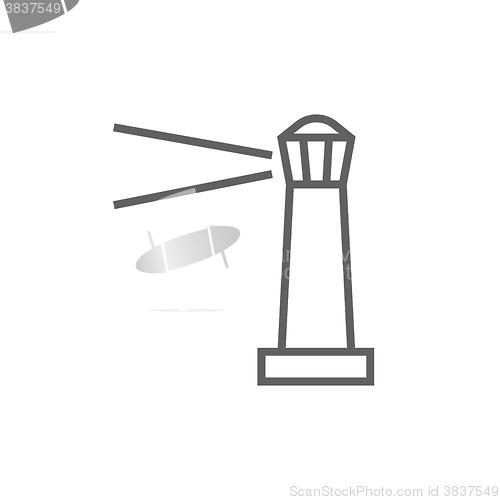 Image of Lighthouse line icon.