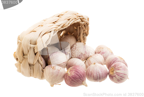 Image of Raw garlic (small) isolated