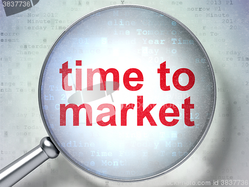 Image of Time concept: Time to Market with optical glass