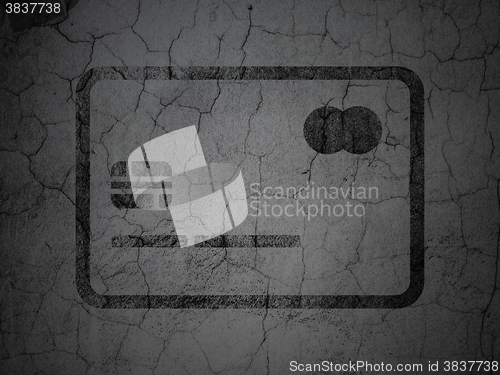 Image of Banking concept: Credit Card on grunge wall background