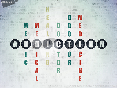 Image of Healthcare concept: Addiction in Crossword Puzzle