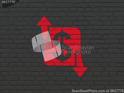 Image of Finance concept: Finance on wall background