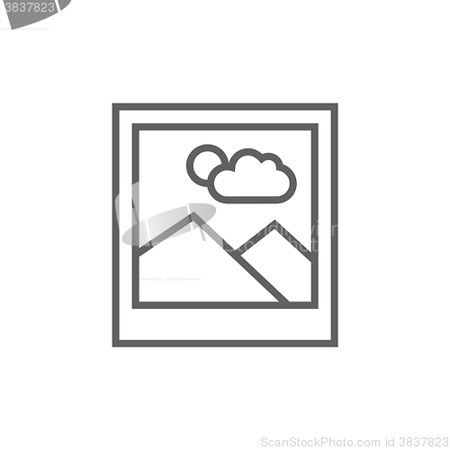 Image of Picture line icon.